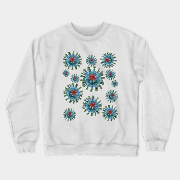 coronavirus corona virus Crewneck Sweatshirt by kexa